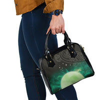 New Zealand Matariki Shoulder Handbag Pleiades Star Cluster Green Galaxy LT05 - Polynesian Pride