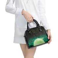 New Zealand Matariki Shoulder Handbag Pleiades Star Cluster Green Galaxy LT05 - Polynesian Pride