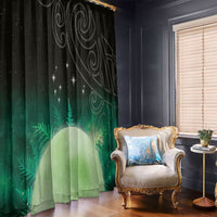 New Zealand Matariki Window Curtain Pleiades Star Cluster Green Galaxy LT05 - Polynesian Pride