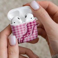 Pink Hawaii Palaka AirPods Case Hawaiian Honohono Lei