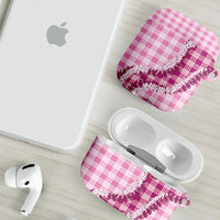 Pink Hawaii Palaka AirPods Case Hawaiian Honohono Lei