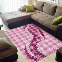 Pink Hawaii Palaka Area Rug Hawaiian Honohono Lei LT05 - Polynesian Pride