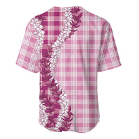Pink Hawaii Palaka Baseball Jersey Hawaiian Honohono Lei LT05 - Polynesian Pride