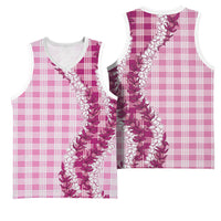 Pink Hawaii Palaka Basketball Jersey Hawaiian Honohono Lei LT05 - Polynesian Pride