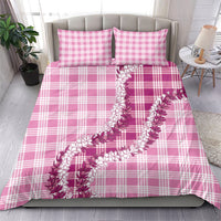 Pink Hawaii Palaka Bedding Set Hawaiian Honohono Lei LT05 - Polynesian Pride