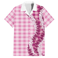 Pink Hawaii Palaka Hawaiian Shirt Hawaiian Honohono Lei LT05 Pink - Polynesian Pride