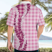 Pink Hawaii Palaka Hawaiian Shirt Hawaiian Honohono Lei LT05 - Polynesian Pride