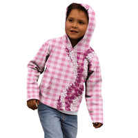 Pink Hawaii Palaka Kid Hoodie Hawaiian Honohono Lei LT05 - Polynesian Pride