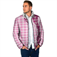 Pink Hawaii Palaka Padded Jacket Hawaiian Honohono Lei LT05 - Polynesian Pride