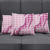 Pink Hawaii Palaka Pillow Cover Hawaiian Honohono Lei LT05 - Polynesian Pride
