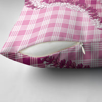 Pink Hawaii Palaka Pillow Cover Hawaiian Honohono Lei LT05 - Polynesian Pride