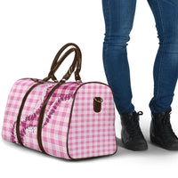 Pink Hawaii Palaka Travel Bag Hawaiian Honohono Lei LT05 - Polynesian Pride