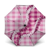 Pink Hawaii Palaka Umbrella Hawaiian Honohono Lei LT05 One Size Folded 11.42 inch Opened Diameter 37.4 inch Pink - Polynesian Pride