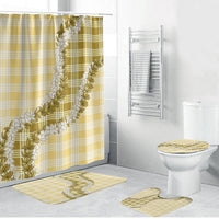 Yellow Hawaii Palaka Bathroom Set Hawaiian Honohono Lei LT05 Bathroom Set (4 pcs) Yellow - Polynesian Pride