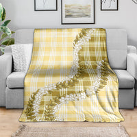 Yellow Hawaii Palaka Blanket Hawaiian Honohono Lei LT05 - Polynesian Pride