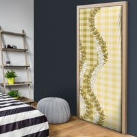 Yellow Hawaii Palaka Door Cover Hawaiian Honohono Lei LT05 - Polynesian Pride