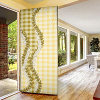 Yellow Hawaii Palaka Door Cover Hawaiian Honohono Lei LT05 - Polynesian Pride