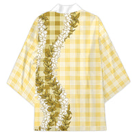 Yellow Hawaii Palaka Kimono Hawaiian Honohono Lei LT05 - Polynesian Pride