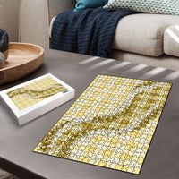 Yellow Hawaii Palaka Puzzle Hawaiian Honohono Lei LT05 - Polynesian Pride