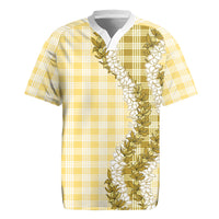 Yellow Hawaii Palaka Rugby Jersey Hawaiian Honohono Lei LT05 Yellow - Polynesian Pride