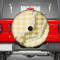 Yellow Hawaii Palaka Spare Tire Cover Hawaiian Honohono Lei LT05 - Polynesian Pride
