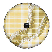 Yellow Hawaii Palaka Spare Tire Cover Hawaiian Honohono Lei LT05 - Polynesian Pride