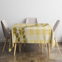 Yellow Hawaii Palaka Tablecloth Hawaiian Honohono Lei LT05 - Polynesian Pride