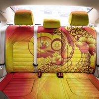 Vanuatu 46 Yia Indipendens Anivesari Back Car Seat Cover Tamtam Drum With Boar Tusk LT05 - Polynesian Pride