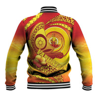 Vanuatu 46 Yia Indipendens Anivesari Baseball Jacket Tamtam Drum With Boar Tusk LT05 - Polynesian Pride