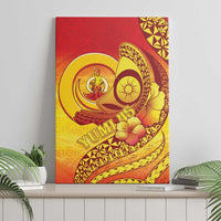 Vanuatu 45 Yia Indipendens Anivesari Canvas Wall Art Tamtam Drum With Boar Tusk LT05 - Polynesian Pride