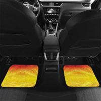 Vanuatu 45 Yia Indipendens Anivesari Car Mats Tamtam Drum With Boar Tusk LT05 Set 2pcs - Back Yellow - Polynesian Pride