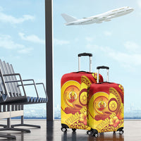 Vanuatu 46 Yia Indipendens Anivesari Luggage Cover Tamtam Drum With Boar Tusk LT05 - Polynesian Pride