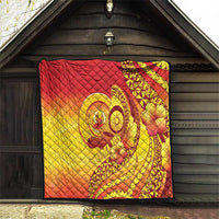 Vanuatu 45 Yia Indipendens Anivesari Quilt Tamtam Drum With Boar Tusk - Polynesian Pride