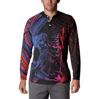 Samoan Pride Button Sweatshirt The Tui Manua LT05 - Polynesian Pride