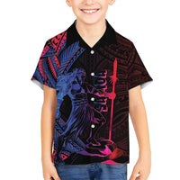 Samoan Pride Family Matching Puletasi and Hawaiian Shirt The Tui Manua - Polynesian Pride