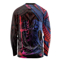 Samoan Pride Long Sleeve Shirt The Tui Manua LT05 - Polynesian Pride