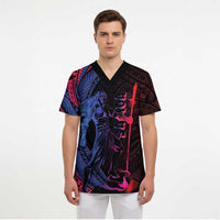 Samoan Pride Scrub Top The Tui Manua - Polynesian Pride