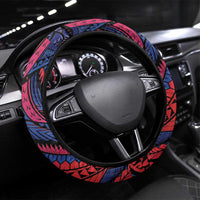 Samoan Pride Steering Wheel Cover The Tui Manua LT05 Universal Fit Black - Polynesian Pride