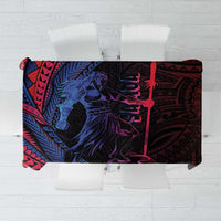 Samoan Pride Tablecloth The Tui Manua LT05 Black - Polynesian Pride