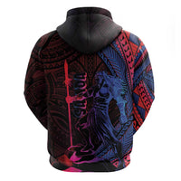 Samoan Pride Zip Hoodie The Tui Manua - Polynesian Pride