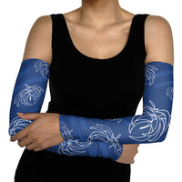 Aloha Hawaii Acacia Koa Leaves Arm Sleeves Navy Kakau Tribal Pattern LT05 - Polynesian Pride