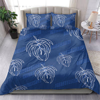 Aloha Hawaii Acacia Koa Leaves Bedding Set Navy Kakau Tribal Pattern LT05 - Polynesian Pride