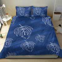 Aloha Hawaii Acacia Koa Leaves Bedding Set Navy Kakau Tribal Pattern LT05 - Polynesian Pride