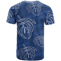 Aloha Hawaii Acacia Koa Leaves T Shirt Navy Kakau Tribal Pattern LT05 - Polynesian Pride