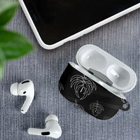 Aloha Hawaii Acacia Koa Leaves AirPods Case Black Kakau Tribal Pattern LT05 - Polynesian Pride
