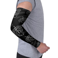 Aloha Hawaii Acacia Koa Leaves Arm Sleeves Black Kakau Tribal Pattern LT05 - Polynesian Pride