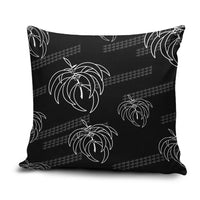 Aloha Hawaii Acacia Koa Leaves Pillow Cover Black Kakau Tribal Pattern LT05 Black - Polynesian Pride