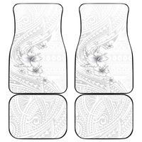 Lotu Tamaiti Samoa Car Mats White Sunday Polynesian Tribal Pattern Elegant Style