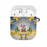Niue Christmas AirPods Case Seashell Santa Beach Vibes LT05 Navy - Polynesian Pride