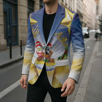 Niue Christmas Blazer Seashell Santa Beach Vibes - Polynesian Pride